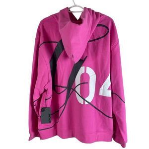 NEW‎ G/FORE G04 Oversized French Terry Hoodie XL Day Glow Pink Cotton Blend $165